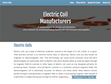 Tablet Screenshot of electriccoils.net